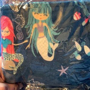 Lolly Gags Mermaid stroller Blanket and Bib set